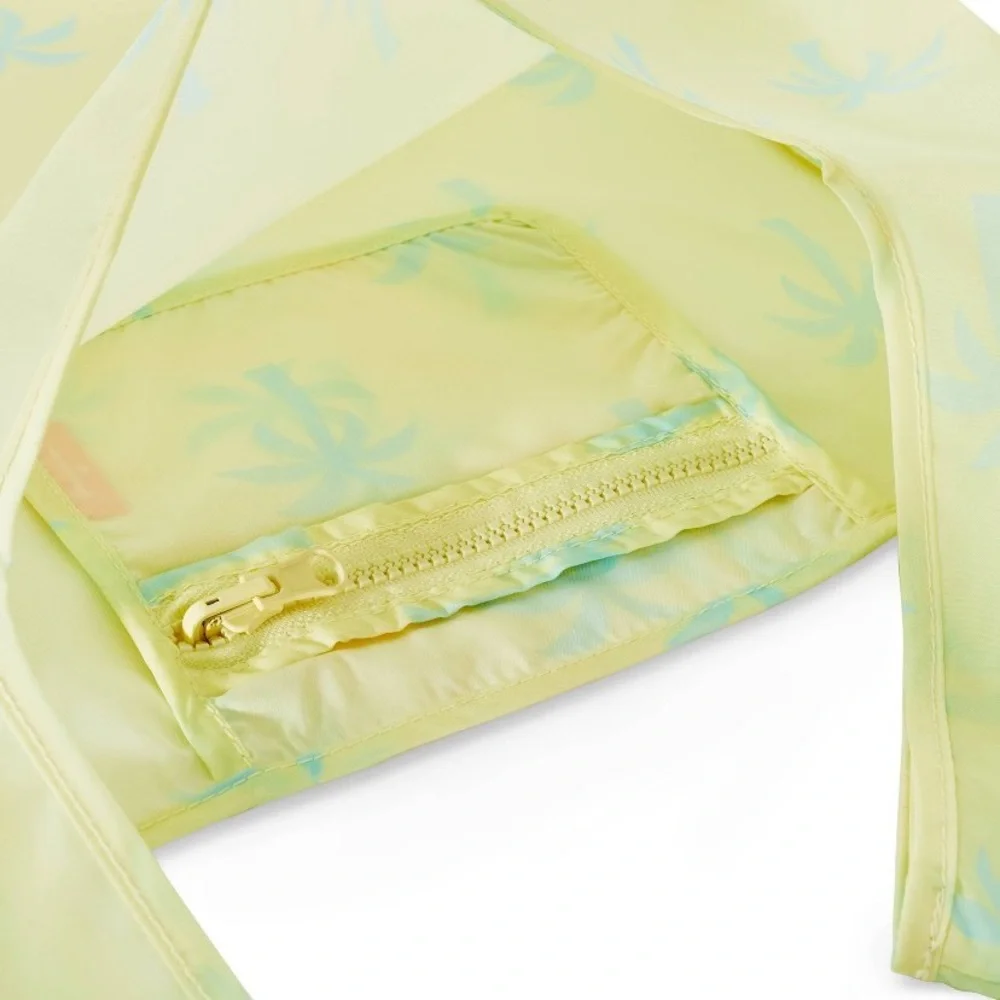NWT Stoney Clover Lane x Target Reusable Tote Bag Light Yellow/Green Palm Tree - Picture 3 of 6